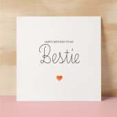 Best Friend Birthday Card Bestie Card for Best Friend Greeting Card Special Best Friend Birthday Gift Heartfelt Message Card for Her