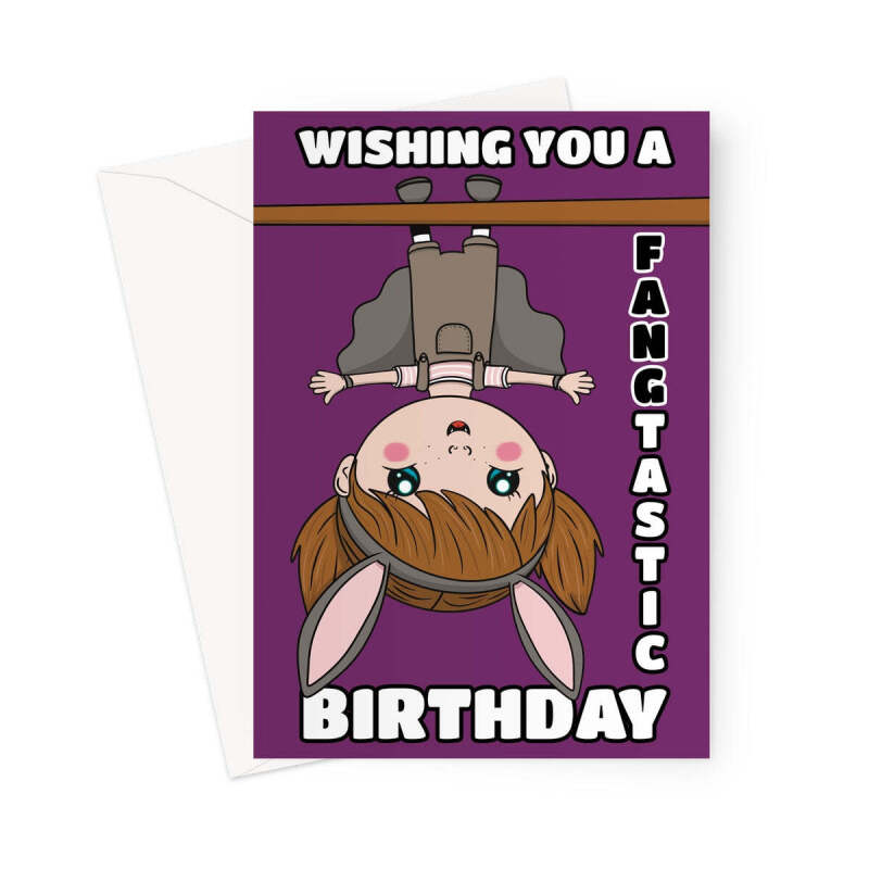 Fangtastic Birthday Wishes For A Girl - A5 Portrait - 1 Card