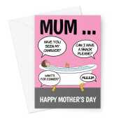 Funny Mother's Day Card From The Annoying Children