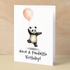 Birthday Card For Children Cute Panda Birthday Card For Child Card For Boy Birthday Card For Girl Pandastic Fun Birthday Card For Kids - Small (4x6) / Blank Message