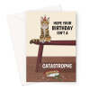 Funny Cat Birthday Card - Catastrophe - A5 Portrait - 1 Card