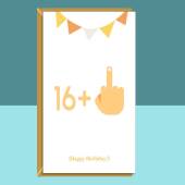 Funny 17th Birthday Card - Personalised - For him or For her - turning 17 years old - Cheeky - Adult Card