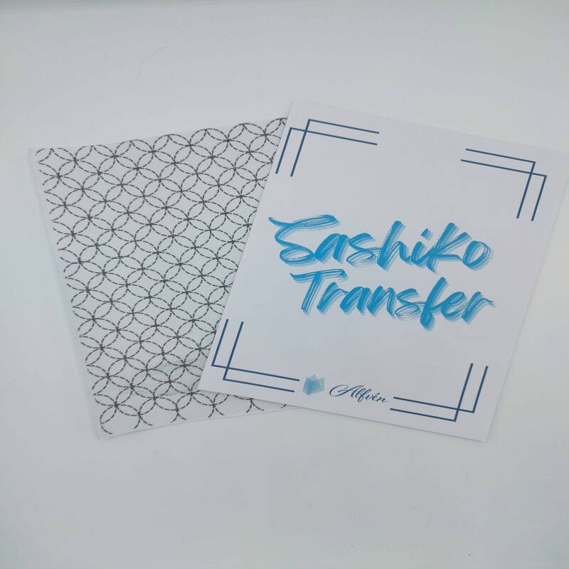 Large Washable Sashiko Transfers | Stitching Grid | Circles - 1
