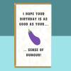 Funny Boyfriend or Husband Card - Personalised inside - Rude, Adult, Cheeky Card for Him on his birthday. - Blank inside - Large