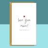 Valentine's Card for Him or Her - For Boyfriend, Girlfriend, Husband, Wife, Fiance - Ideal cute personalised card for Valentines Day - Blank inside - Regular