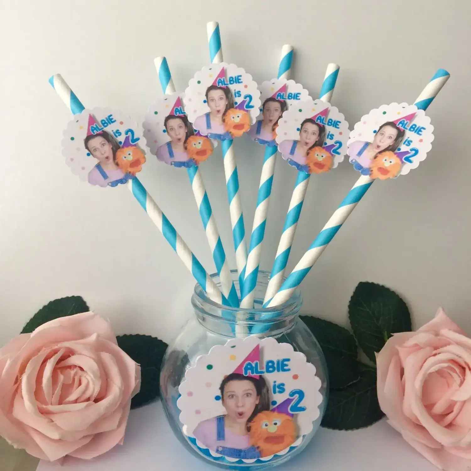 Unofficial Ms Rachel Person Inspired Cake Topper, Personalised Cake Topper - Pink