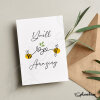 New job Card -You'll Bee Amazing Good Luck Card, Card for a co-worker, congratulations on your new job. Bee Heart Card, So Proud of You Card - Small - A6