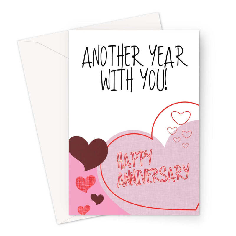 Another Year With You Anniversary Card - A5 Portrait - 1 Card