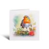 Notelet Card of a Robin For Anyone Any Occasion Card For Her or For Him Card For Birthday or Easter Card Thank You Card - Square (6x6) / Blank Message