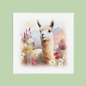 Notelet Card of a Llama For Anyone Any Occasion Card For Her or For Him Card For Birthday or Easter Card Thank You Card