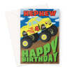 Nephew 4th Birthday Card Monster Trucks - A5 Portrait - 1 Card