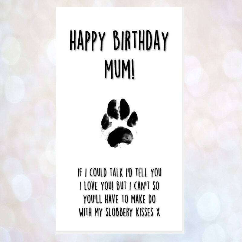 personalised birthday card from the dog, card from the 2 dogs, funny dog card, dad, mum, dad, brother, sister, any name, dog sitter, cute