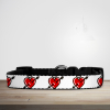 Valentine's Day Hearts & Daggers Dog/Puppy Collar - Small (29cm-46cm)