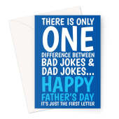 Rubbish Dad Jokes Father's Day Card