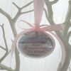 8 cm Beautiful Photo Bauble,Pet Bauble, Pet Christmas Ornament,Pet remembrance - Baby pink