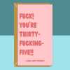 Funny 35th Birthday Card - Personalised inside if required - For Him or For Her - Perfect greetings card for someone turning 35 years old - Blank inside - Small