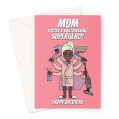 Superhero Mum Birthday Card