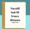 Funny 36th Birthday Card - Personalised inside if required - For Him or For Her - Perfect greetings card for someone turning 36 years old - Blank inside - Small
