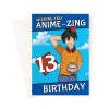 Anime 13th Birthday Card For A Boy - A5 Portrait - 1 Card