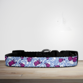 Nature Collection Blue & Purple Butterfly Print Dog/Puppy Collar