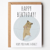 Funny Birthday Card Getting Old Card, Hamster Card - Personalised Birthday Card Birthday card. Funny Hope you'll have a ball Birthday Card. - A6 - 4.1″ x 5.8″