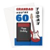 Grandad 60th Birthday Card Rock Guitar - A5 Portrait - 1 Card