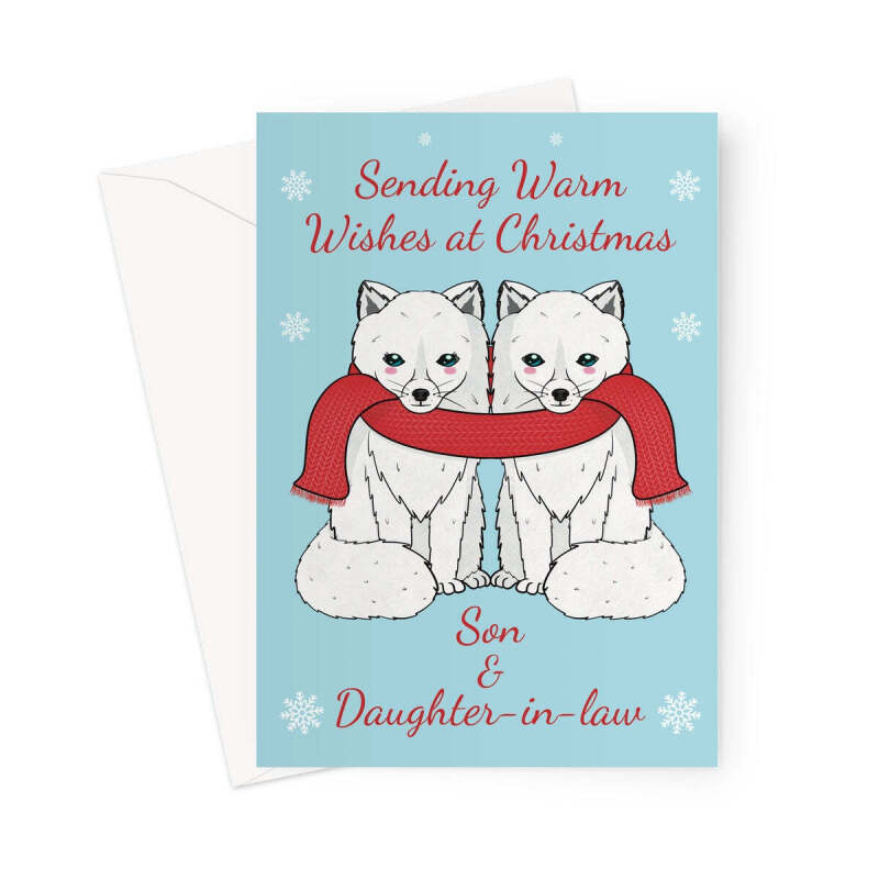 Son And Daughter In Law Christmas Card - A5 Portrait - 1 Card