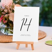 Wedding Table Numbers, Simple Wedding Table Cards, Table Name Cards, Double Sided Table Number Cards, Table Number Cards Simple & Classy