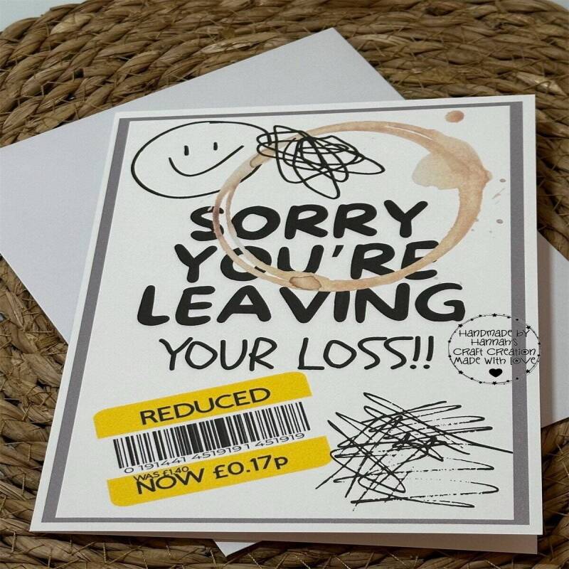 Thoughtful Farewell Wishes: Handmade Sorry You're Leaving Card