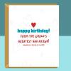 Funny Boyfriend/Girlfriend Birthday Card - Personalised - For Him or Her - Boyfriend or Girlfriend Birthday - Blank inside - Regular