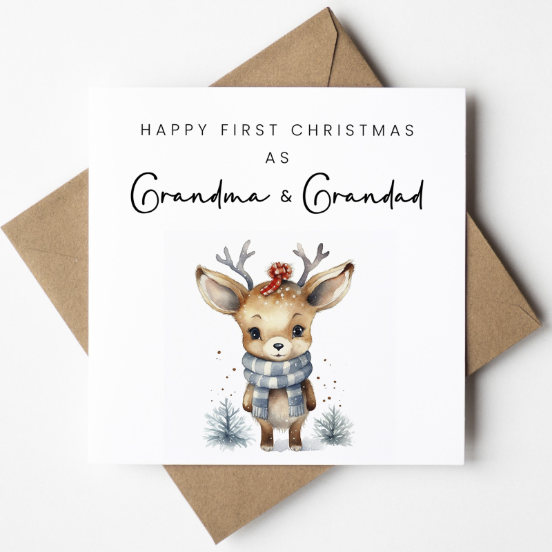 Christmas Card For Grandparents, Granny And Gramps, Nan And Grandad Christmas Card, Nanna and Papa Christmas Card, Christmas Grandparents