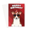 Jack Russell Dog Birthday Card - A5 Portrait - 1 Card