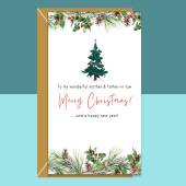 Christmas Card - Parents-in-law - Mother & Father In Law - Personalised Inside