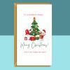 Niece Christmas Card - Ideal personalised Xmas card for your Niece - Blank inside - Large