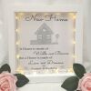 Personalised new home box frame, new home gift, house warming gift - Without lights