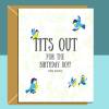 Funny Birthday Card - For Him - Can be personalised Inside - Rude Adult Card for Boyfriend, Husband, Fiance, Friend - Blank inside - Small