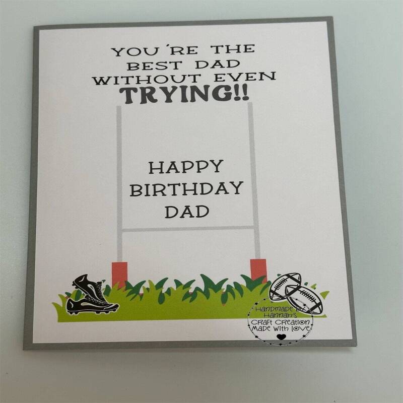 Unique Rugby Pop-Up Card - Perfect for Sports Lovers!