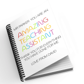 Personalised A5 Notebook - Amazing Teacher Assistant
