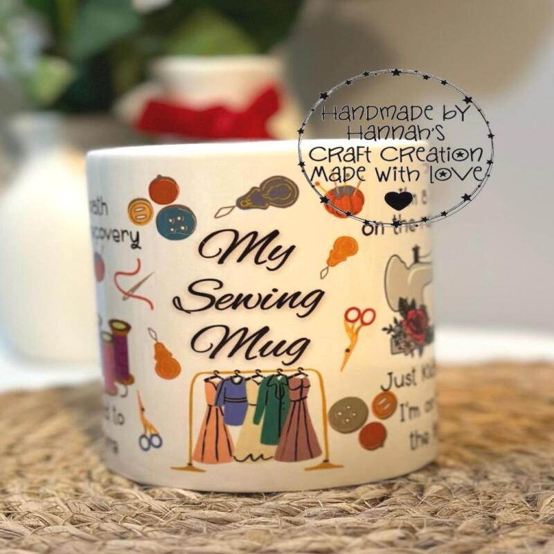 Stitch & Sip in Style: Unique Handmade Sewing Mug