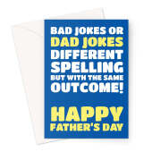 Bad Dad Jokes Father's Day Card