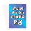 Birthday Card For Mans 50th - A5 Portrait - 1 Card