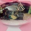 8 cm Beautiful Photo Bauble,Pet Bauble, Pet Christmas Ornament,Pet remembrance - Baby pink