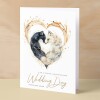 Personalised Wedding Card For Couple Wedding Card For Son and Daughter-In-Law Wedding Card For Daughter and Son-In-Law Fox Love Heart - Small (4x6) / Blank Message