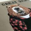Dam Great Dad! Beaver in clothes Father’s Day card for daddy, father, papa from son, daughter (Animalyser) (Size A6/A5/A4/Square 6x6") - A6: Single card