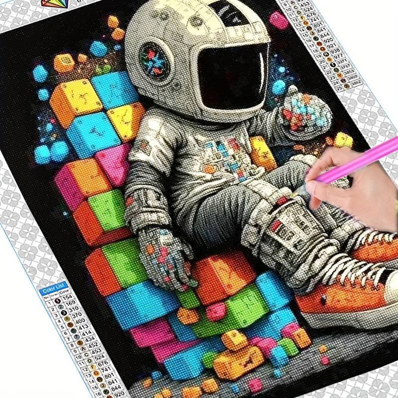 Diamond Art Kit Colourful Spaceman 5D DIY Art Kit