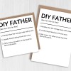 DIY Father, Do It Yourself Father funny definition dad, daddy, papa birthday card from son, daughter, child (Size A6/A5/A4/Square 6x6") - A6: Single card