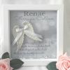 Personalised baby loss box frame, angel baby memorial frame, baby loss gift - No crystals