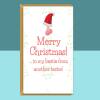Funny Bestie Christmas Card - Personalised Best Friend Xmas Card - Ideal rude card for your mate - Blank inside - Regular