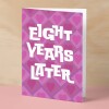 8th Wedding Anniversary Card For Wife Anniversary Card for Husband Anniversary Card For Boyfriend or Girlfriend Eighth Anniversary Gift - Large (5x7) / Blank Message