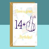 Funny 15th Birthday Card - Cheeky - For Him or Her - Ideal for Brother, Sister, Nephew or Niece turning 15 years old - Can be personalised